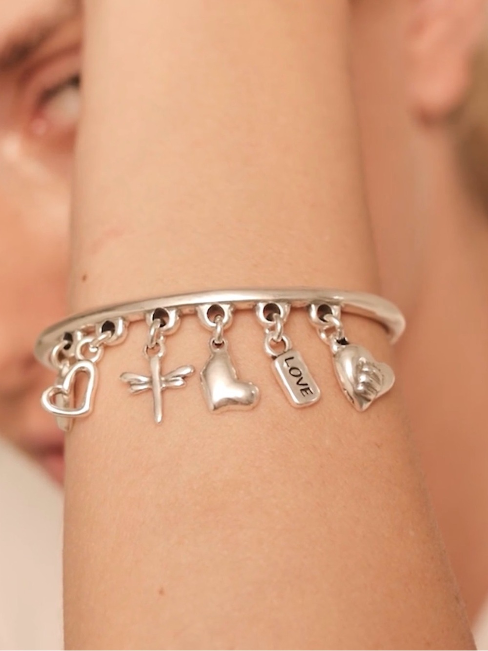 UNOde50 Silver Charm Bracelet
